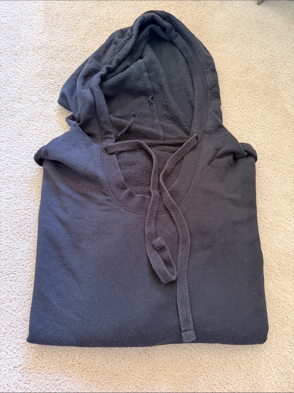 ALO Yoga Black Hooded Pullover Sweatshirt